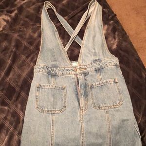 Denim overall dress size S